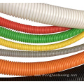 pp corrugated flexible conduit fireproof cable wire tubing